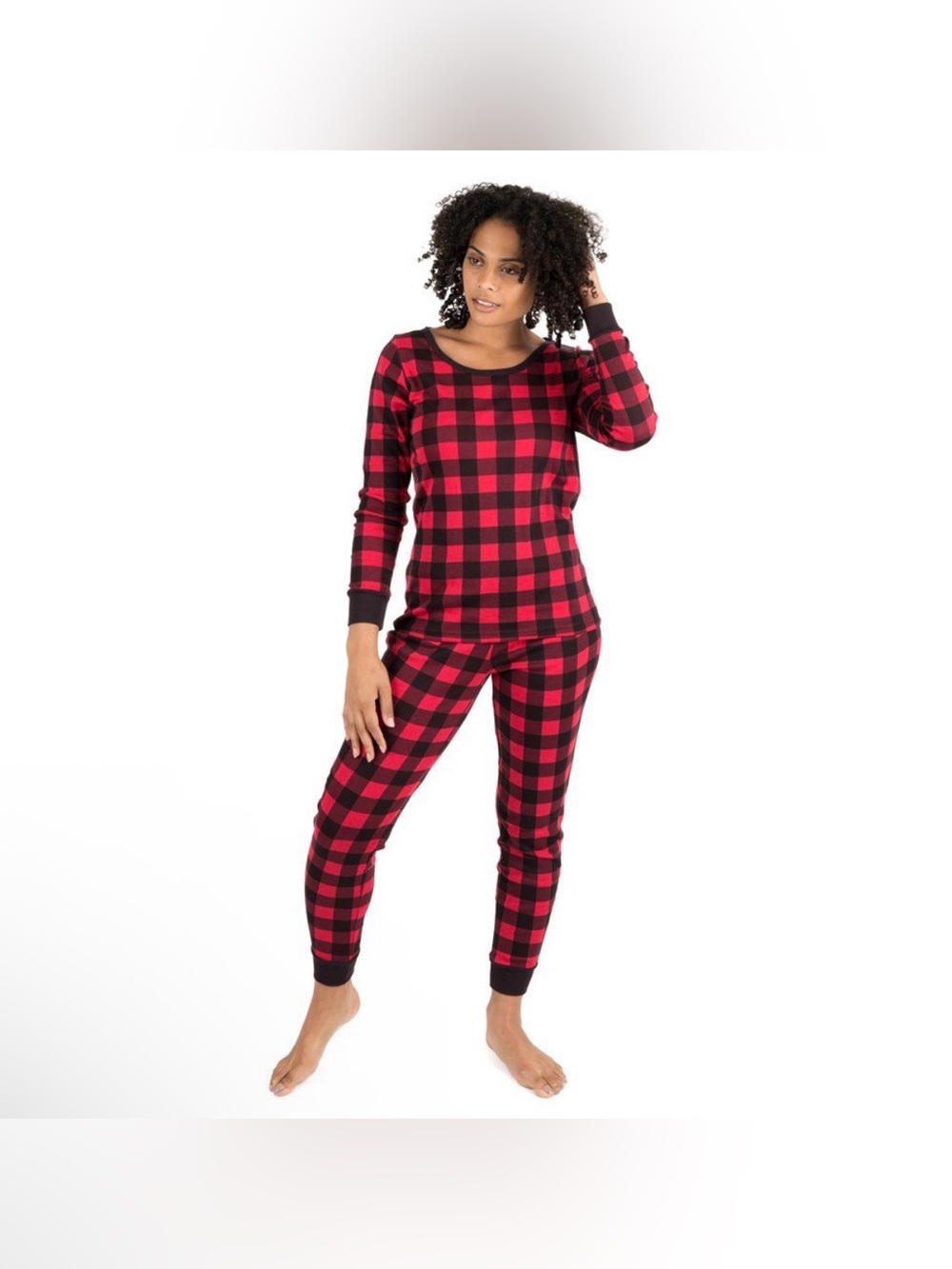 Leveret Womens Two Piece Cotton Christmas Pajamas set